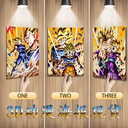 30X40 см пользовательская 3D линзовидная флип-картинка печать Аниме дизайн