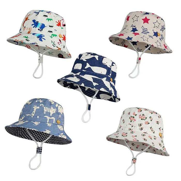 Spring Summer Autumn Travel Beach Hat Baby Boy Bucket Hat With Windproof Rope Buy Bucket Hat