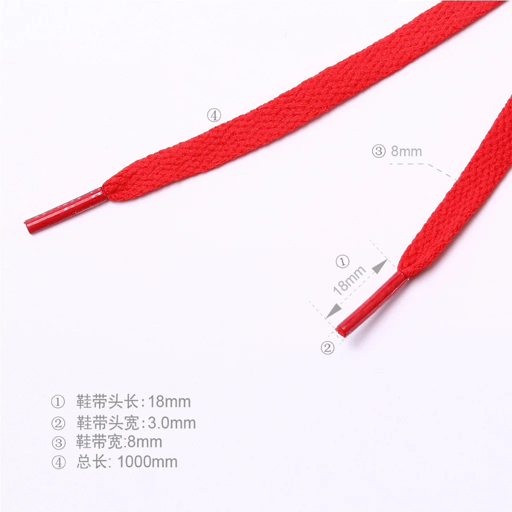 Flat Shoelaces For Sneakers Fabric Shoe Laces White Black Shoe Lace