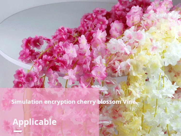 Simulation Cherry Blossom Rattan Winding air Conditioning Pipe Vine ...