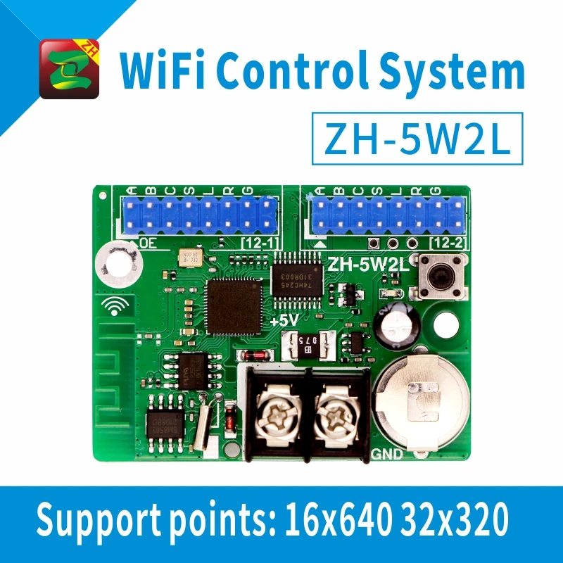 ZH5W2L WIFI controller p10 outdoor led display screen controller card, View p10 rgb led display