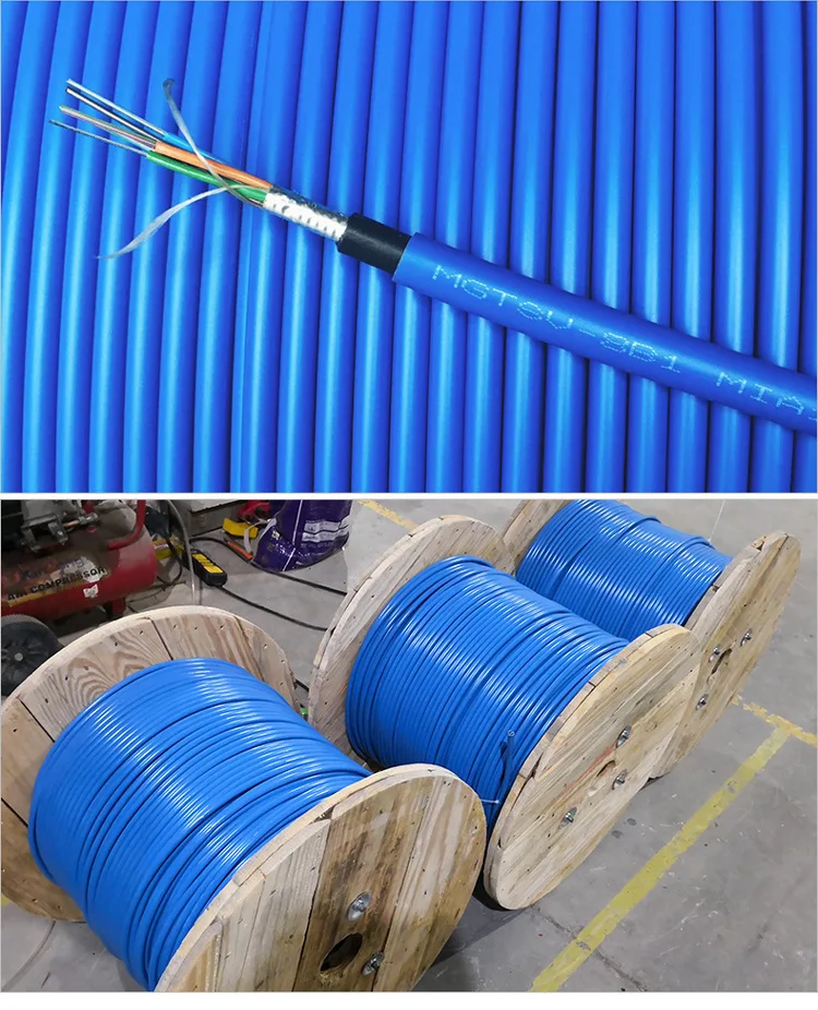Coal Mine Armored Fibre Optic Cable 12 24 48 96 144 Core LSZH Jacketed Fireproof Optical Fiber Mining Cable