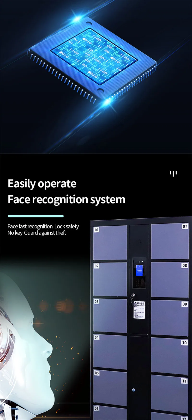 Intelligent luggage locker manufacture