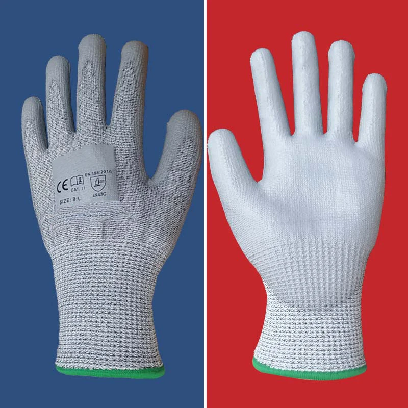 Pu Palm Coated Gloves Wearresistant And Oil Resistant Gloves For Work