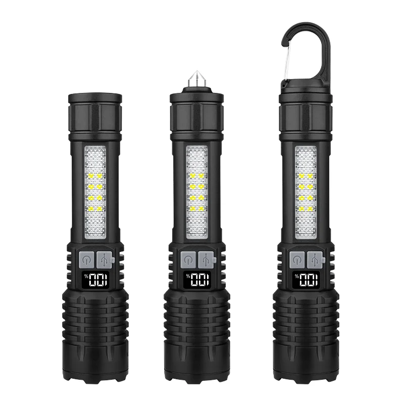 best usb rechargeable led flashlight Ruroz USB Rechargeable Flashlight (Battery Included), Magnetic LED  Flashlight, Super Bright LED Tactical Flashlight with Cob Sidelight,  Waterproof,