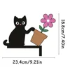 Gato en maceta.