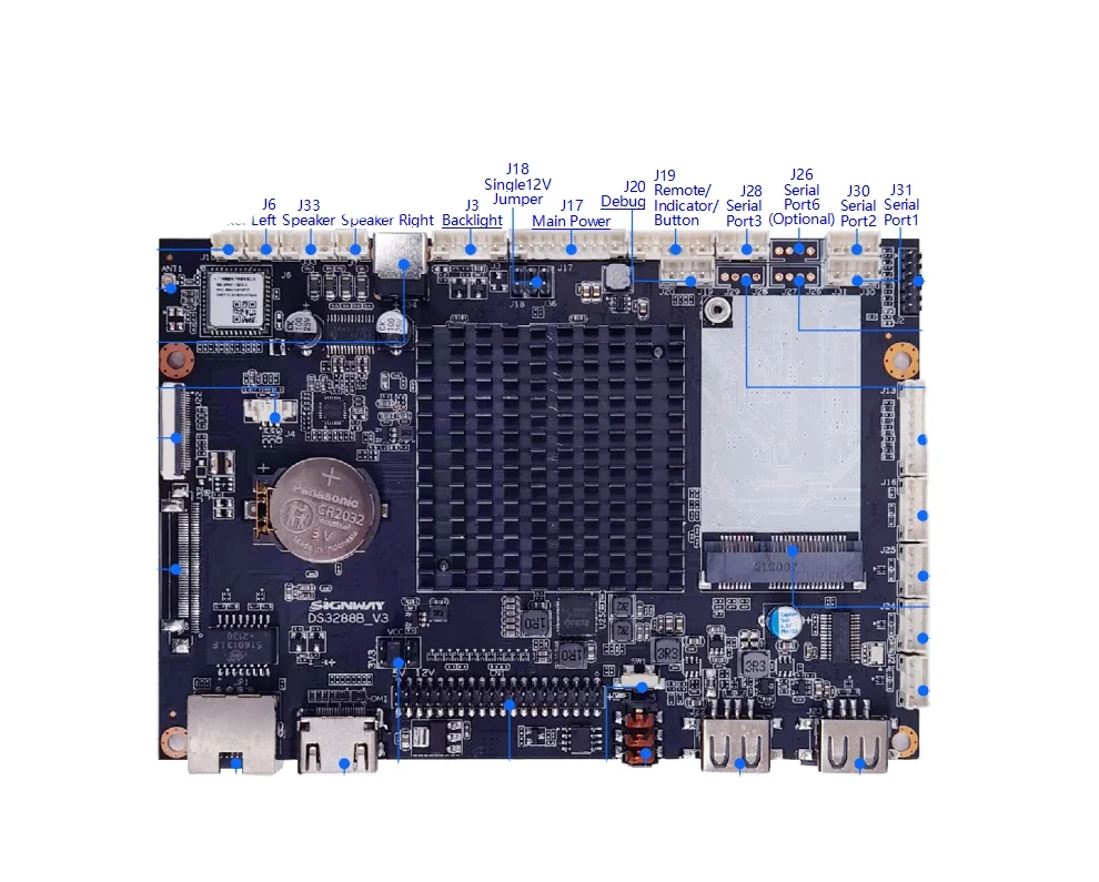 Rk3288 I3 Processor With Motherboard And Ram JR3288LC-2N
