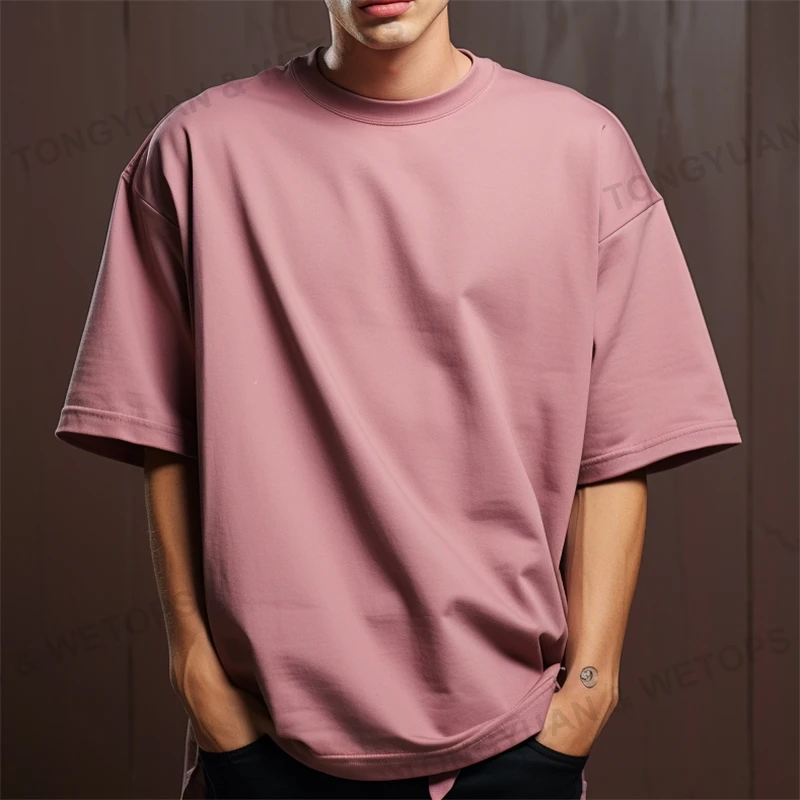 Plus Size Mens T-shirt Cotton 100% Thick Custom Oem Dtg Logo Blank ...