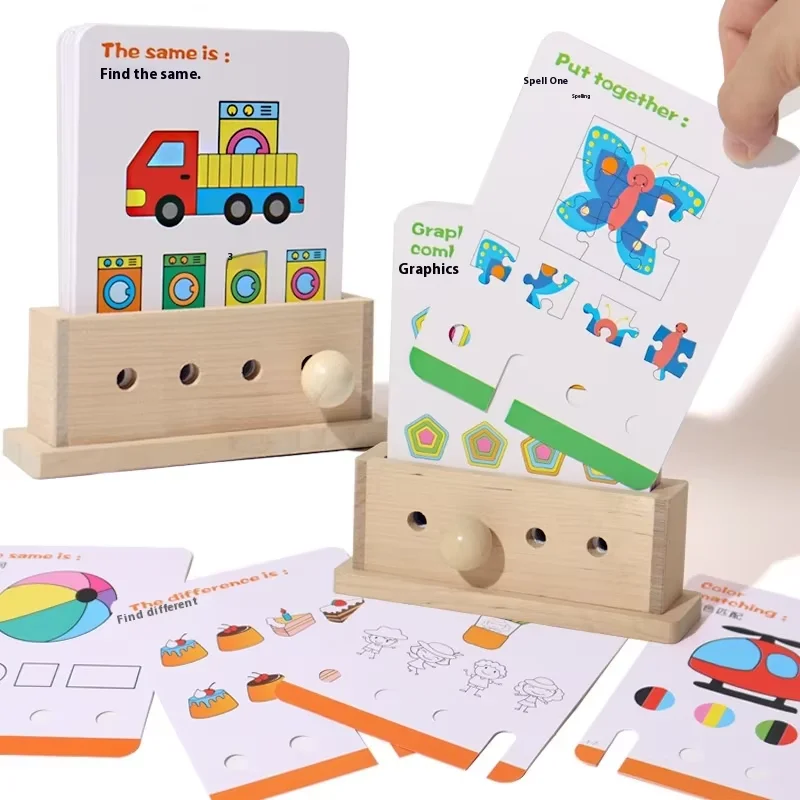 Montessori Children Educational Learning Cards Logical Thinking Training Game Kindergarten Science Teaching Aids Toys kids