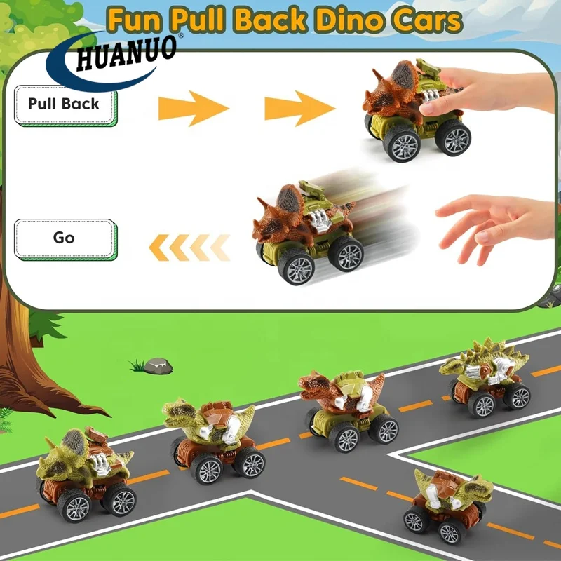 Camion Dinosaure – Transporteur Avec 15 Figurines Et Cage – Jouet T-Rex éducatif Pour Garçons 3-7 Ans