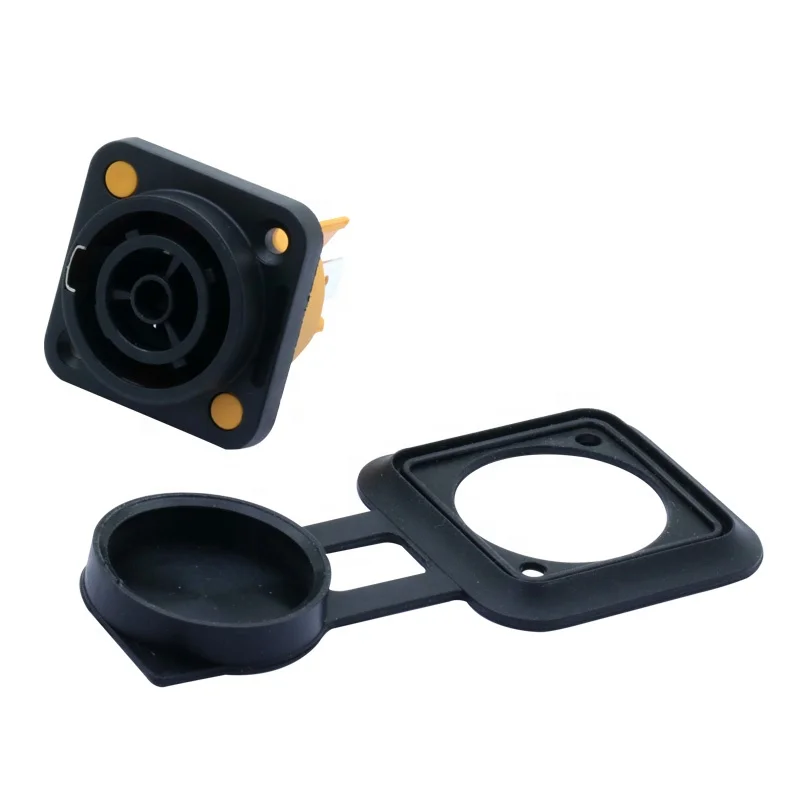 Waterproof PowerCON True Chassis Connector NAC3MPX NAC3FPX 250V 20A IP65 Waterproof Appliance Inlet Outlet Connector