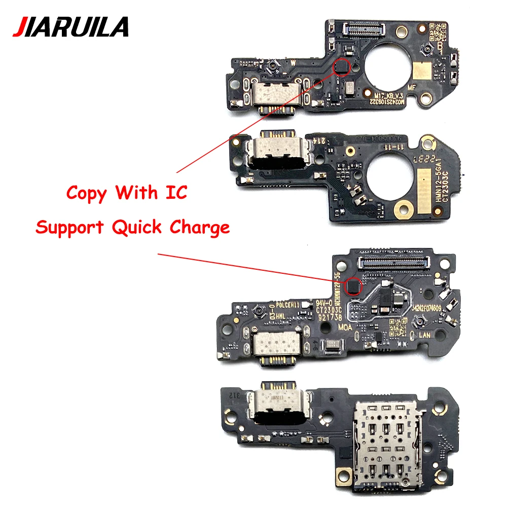 USB Charging Port Connector Board Flex Cable for Redmi Note 12 Pro 5G