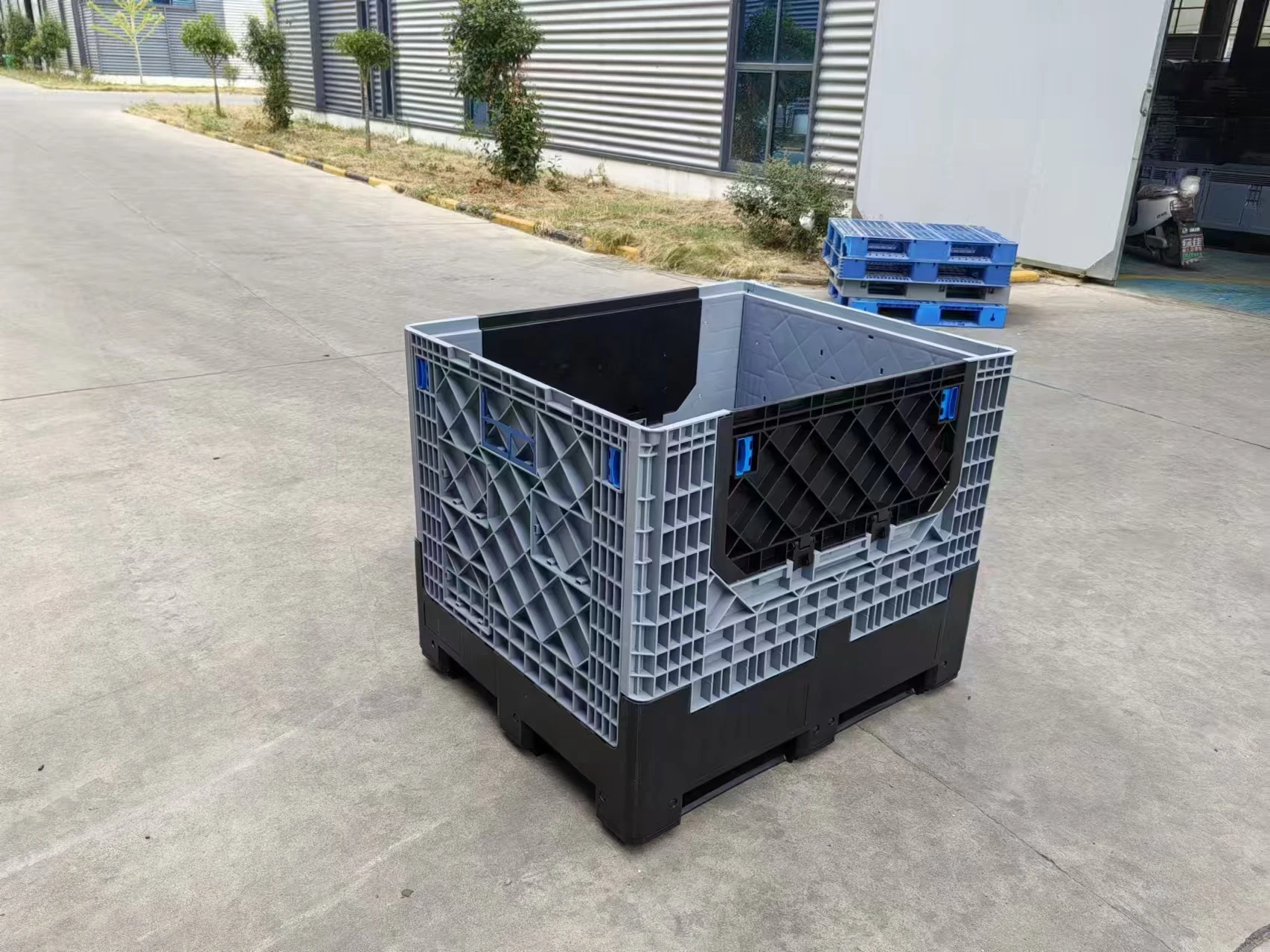 Large Collapsible Plastic Container Box 1200x1000mm For Storage & Oem