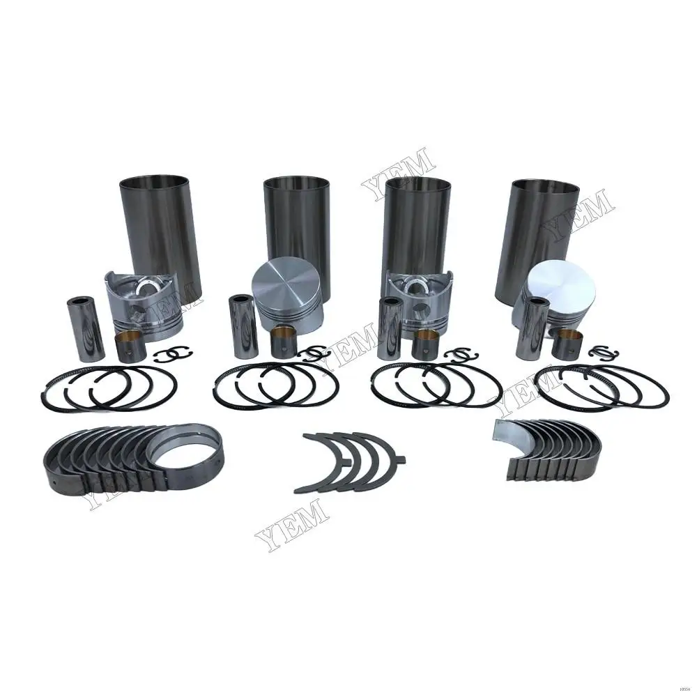 Engine Rebuild Kit With Piston Ring Bearings Set For Kubota V1200 Diesel Tractor Motor Engine