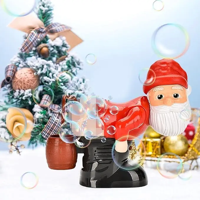 Bubble Blowing Santa Automatic Bubble Machine with Music & Flashing Lights Bubble Blower