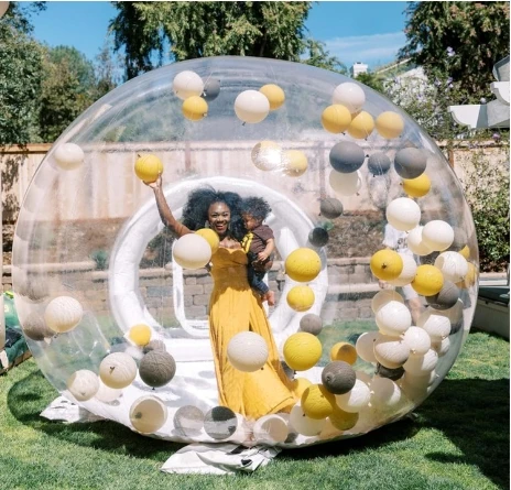 Opblaasbare bubbeltent transparante ballontent voor de tuin_voghion.com