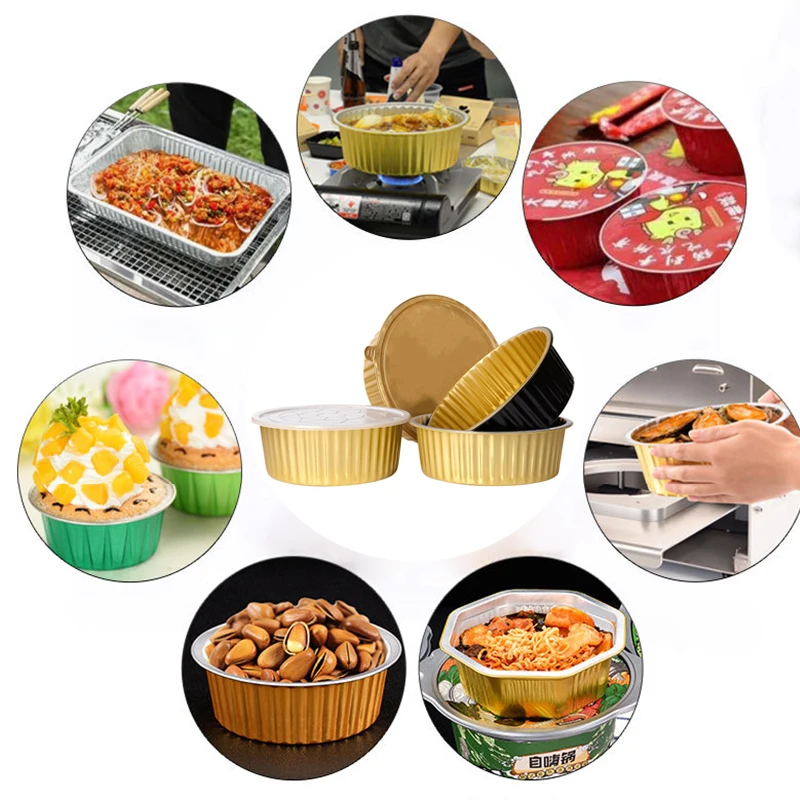 Y3000 Saudi Arab Open Flame Microwave Oven Aman 3000ml Smoothwall Makanan Sekali Pakai Panci Aluminium Foil Wadah Bawa Pulang