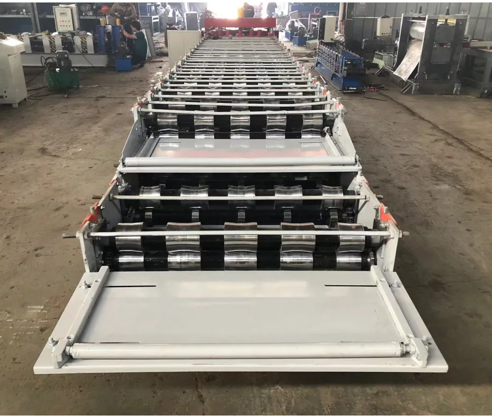 Zimbabwe Double Layer Galvanized Tile Roofing Sheet Making Machine Double Layer Roofing Sheet Machine