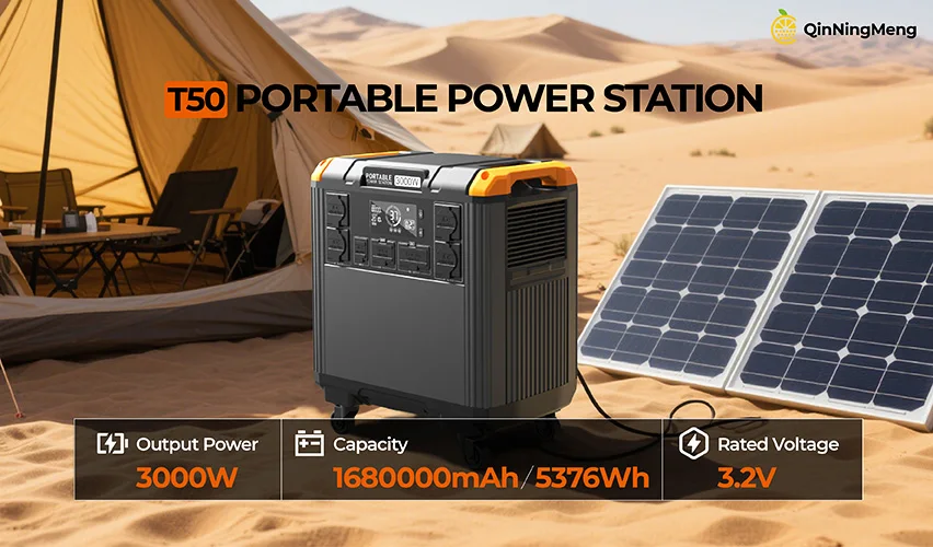 5376Wh Capacity Portable Power Station with MPPT Controller and Multiple Charging Options Solar Generator