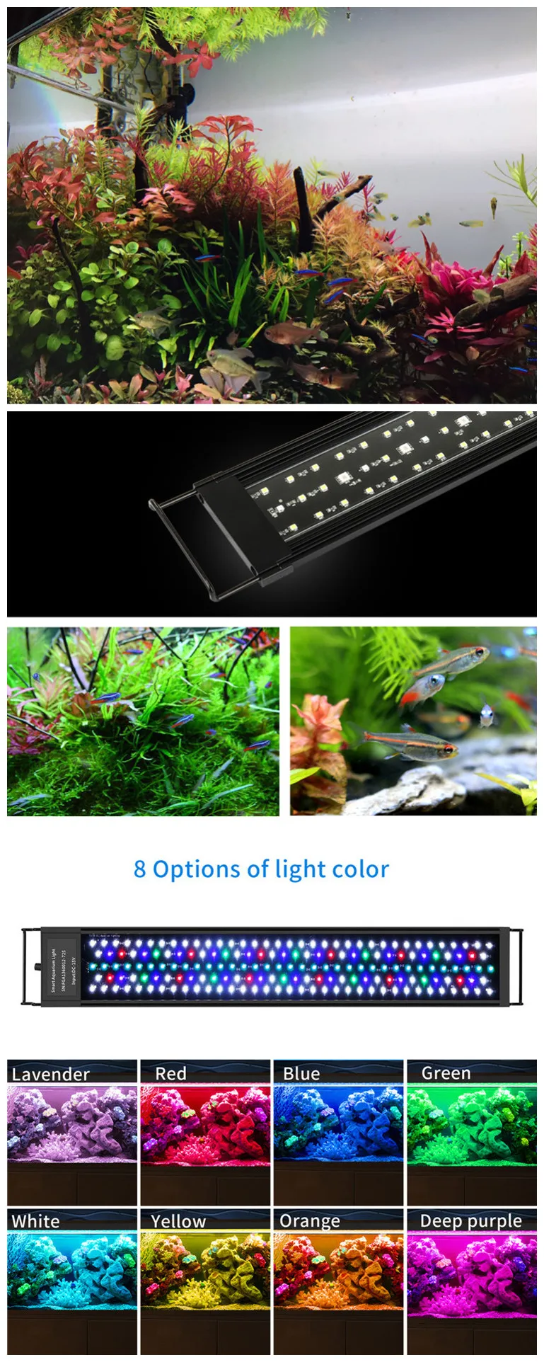 Aquarium Led Light For Planted Reef Aquarium Fish Tank Lighting