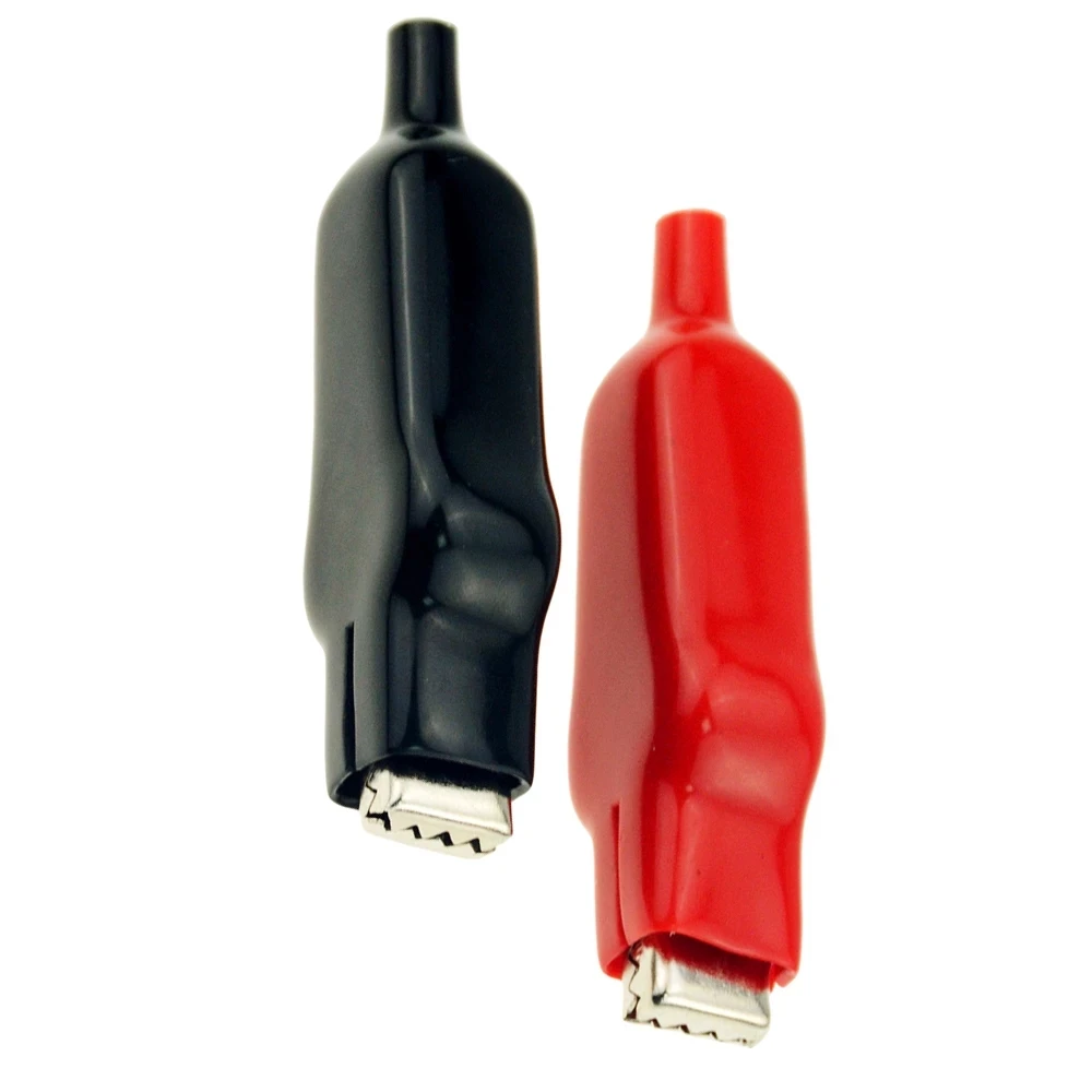 Зажимы типа «крокодил» с покрытием 20 А электрические испытательные выводы «сделай сам» двухсторонние зажимы соединительный провод