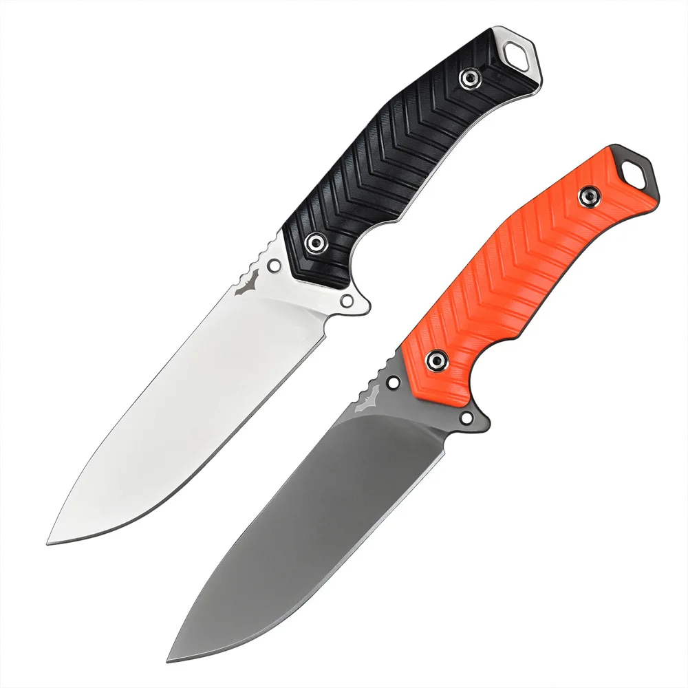 Attractive Drop Point Hunting Knife with G10 Handle Heavy Duty DC53 Steel Fixed Blade Knife OEM Survival Knife with Kydex Sheath