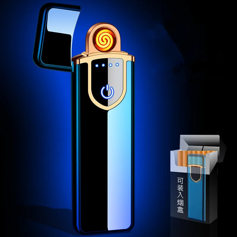 Portable Usb Touch Induction Charging Electronic Cigarette Lighters