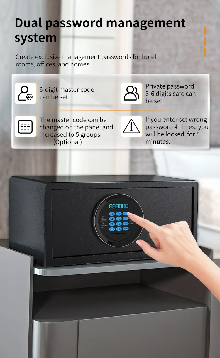 CEQSAFE Safety Box Safe Security Hotel Safe Money Cash Security Lock Box details