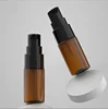 Brown flat shoulder+transparent  powder pump