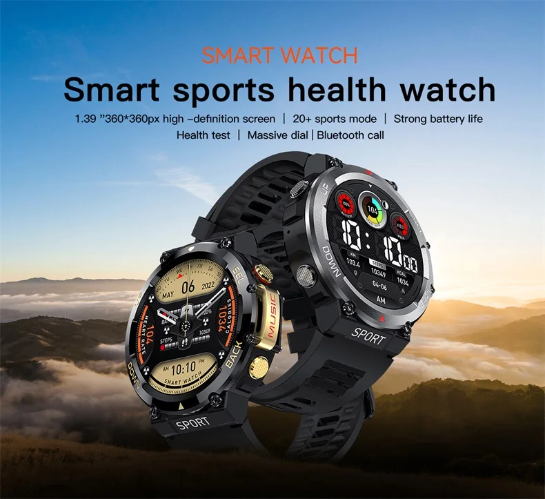 LEMFO LF33 Smart Watch Men IP67 Waterproof Call Outdoor Sports watches 400mAh NFC Smartwatch 1.39 Inch 360*360 HD Screen (1).jpg