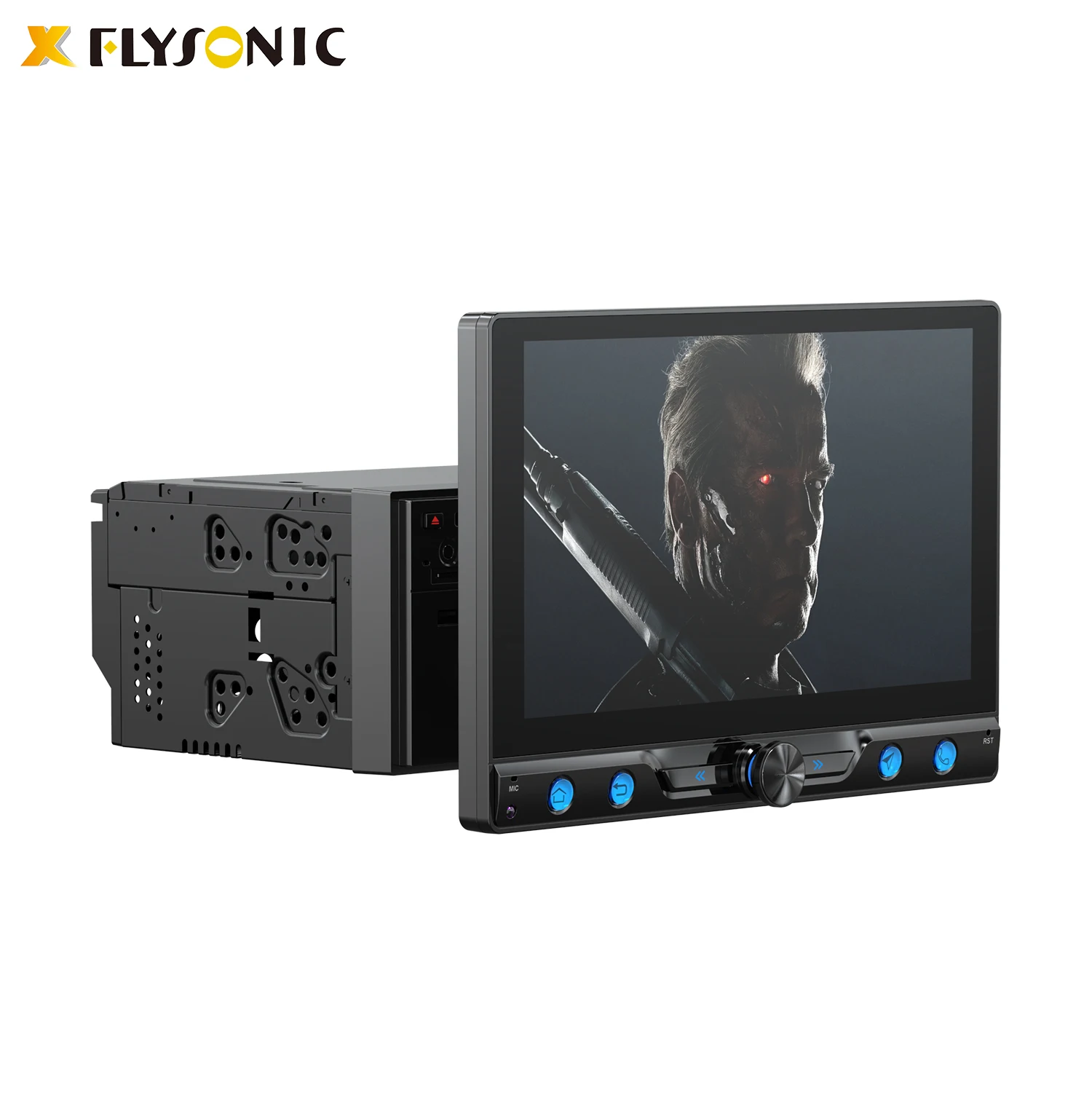 Flysonic Touch Screen Universal Dashboard Car Stereo System Radio Double Din Gps Navigation Multimedia Android Car Dvd Player