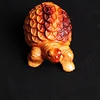 Lightning-struck wood golden tortoise, approximately 6.5cm in length.