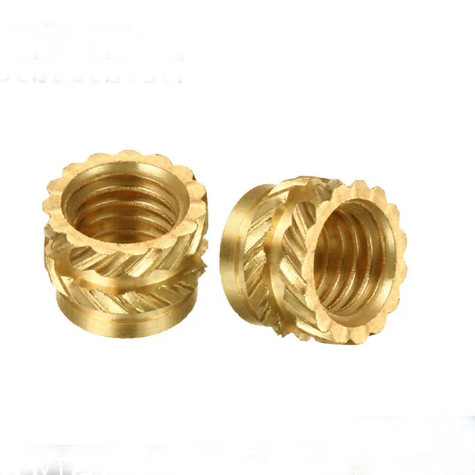 M2 M3 M4 M5 M6 M8 Brass Ultrasonic Heat Staking Threaded Inserts Nut for Plastic