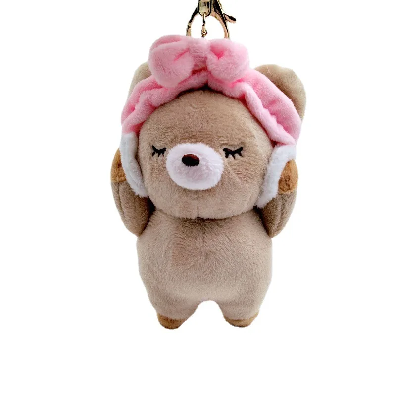 2022 Cute Soft Mini Toy Duck Bunny Pig Bear Cat Elephant Keychain Fashion Small Size Stuffed Soft Miniature Teddy Bear