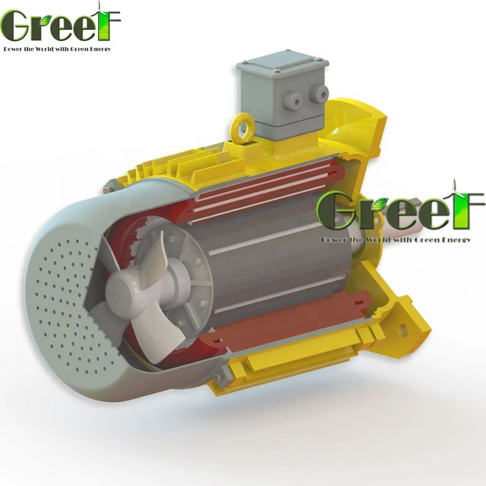 Low RPM Permanent Magnet Generator Alternator 2 KW 220 RPM