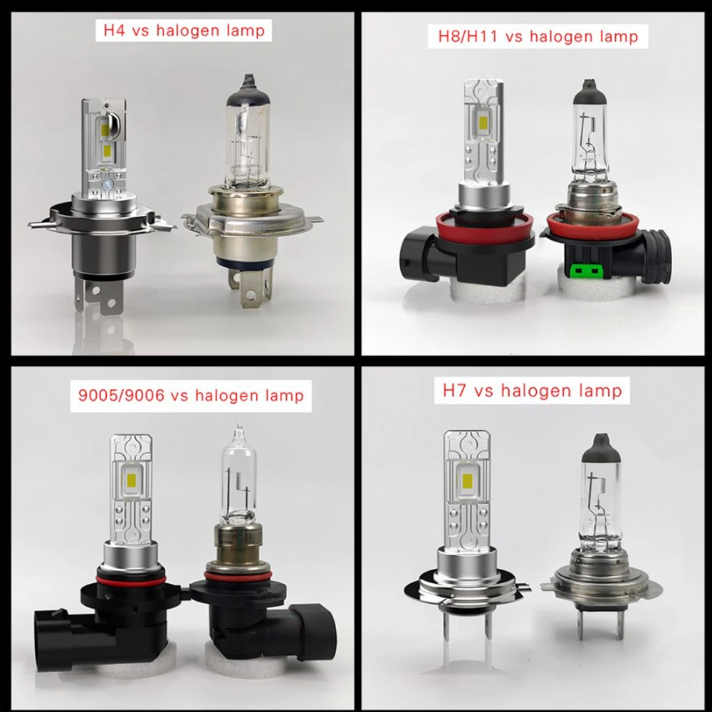 Factory OEM ODM 6V H6 BA20S BA20D BA21D H4 R2 P45T CLASSIC CAR MOTORCYCLE SCOOTER LED Headlight Bulb White Yellow DC 6 Voltage