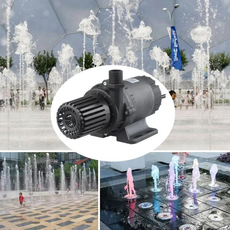 24V DC Single Stage Water Fountain Pump DMX12 Control Stainless Steel Brushless Motor Outdoor MPPT Operates Electricity manufacture