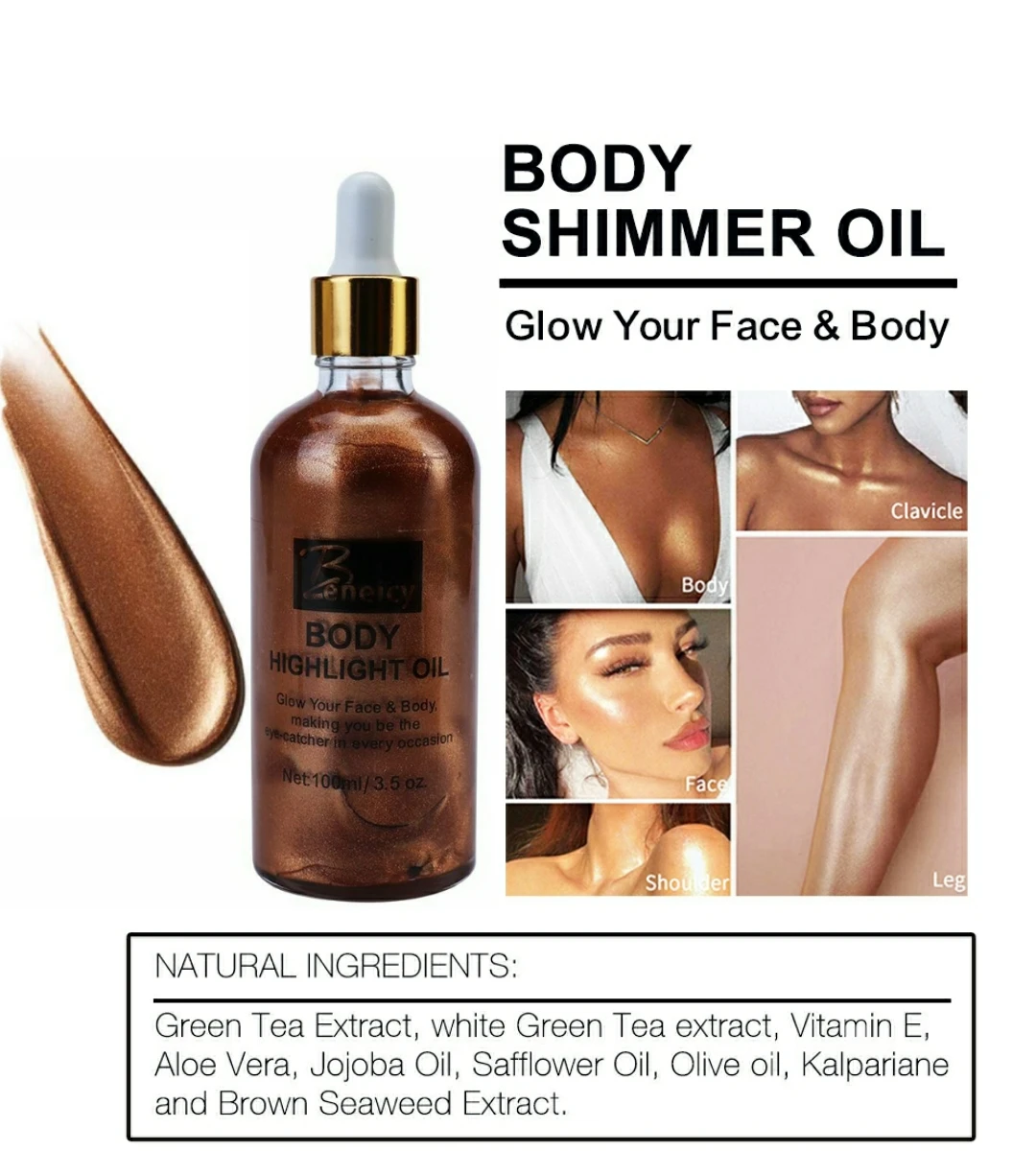 Сияющее масло для тела, частные этикетки, сияющий крем-основа для тела, сияющий крем для кожи