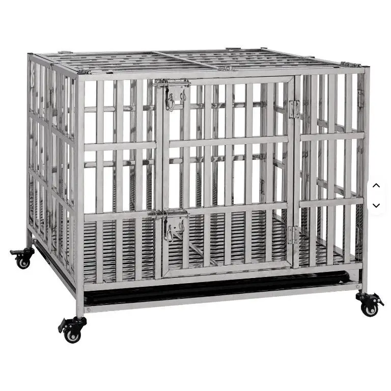 Shop High Quality Aluminum Dog Cages with Wheels for Sale
