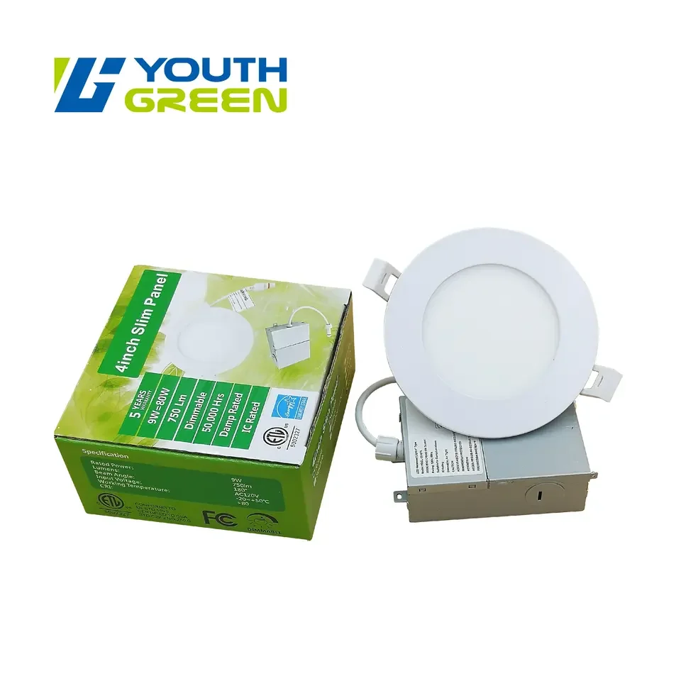 Stocks LED Lights 4 Inch Recessed Downlight Flicker Free Wet Location 9W 3CCT 5CCT  Potlights LED Panel Lights