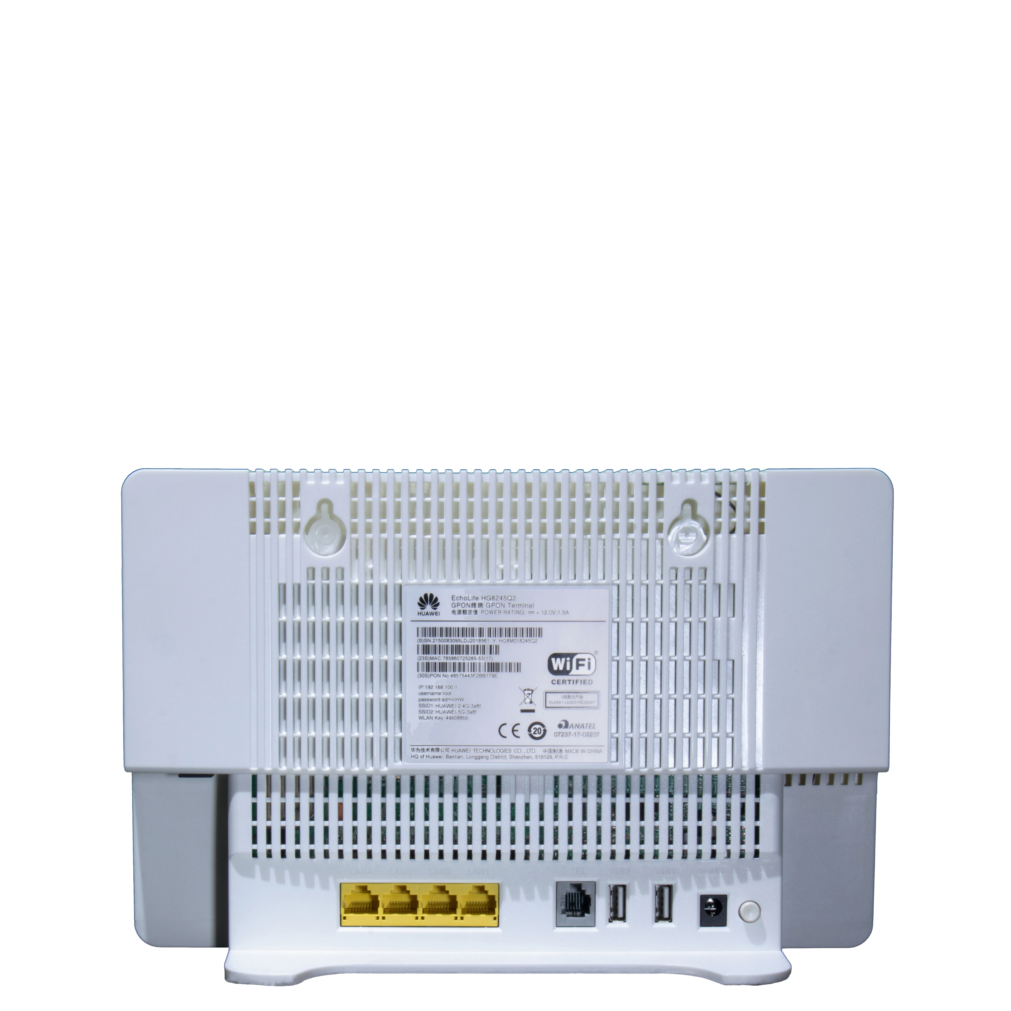 Original Echolife Hg8245q2 4ge2potswifi 24g5g Dual Band Gpon Xpon Onu Optic Fiber Modem 7751