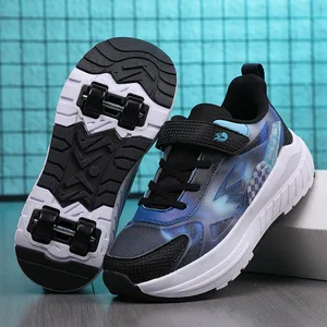 Factory Direct Supply of Roller Skates for Girls Double Wheels Student and Children's Roller Skating Sports Shoes