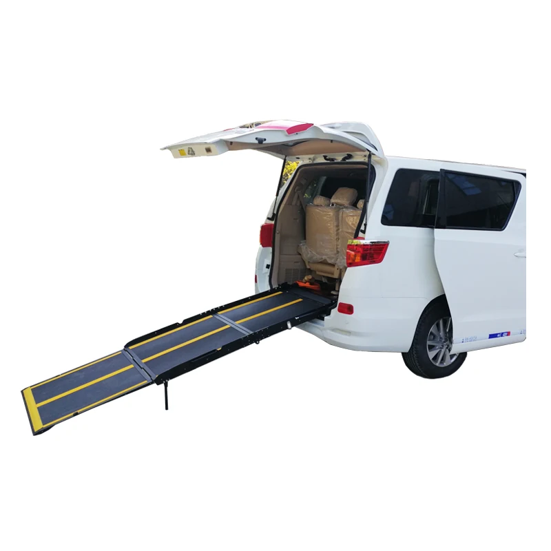 Handicap Accessible Aluminum Manual Wheelchair Folding Ramp For Van