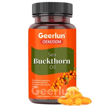 High Quality Sea Buckthorn Oil Softgel Capsules Nutritional Supplements Skin Protection Omega 7 Softgels