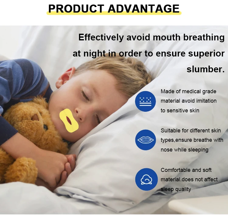 product 2024 latest product night anti snoring patch oem mouth breathing tape stop snoring gentle mouth tape-7