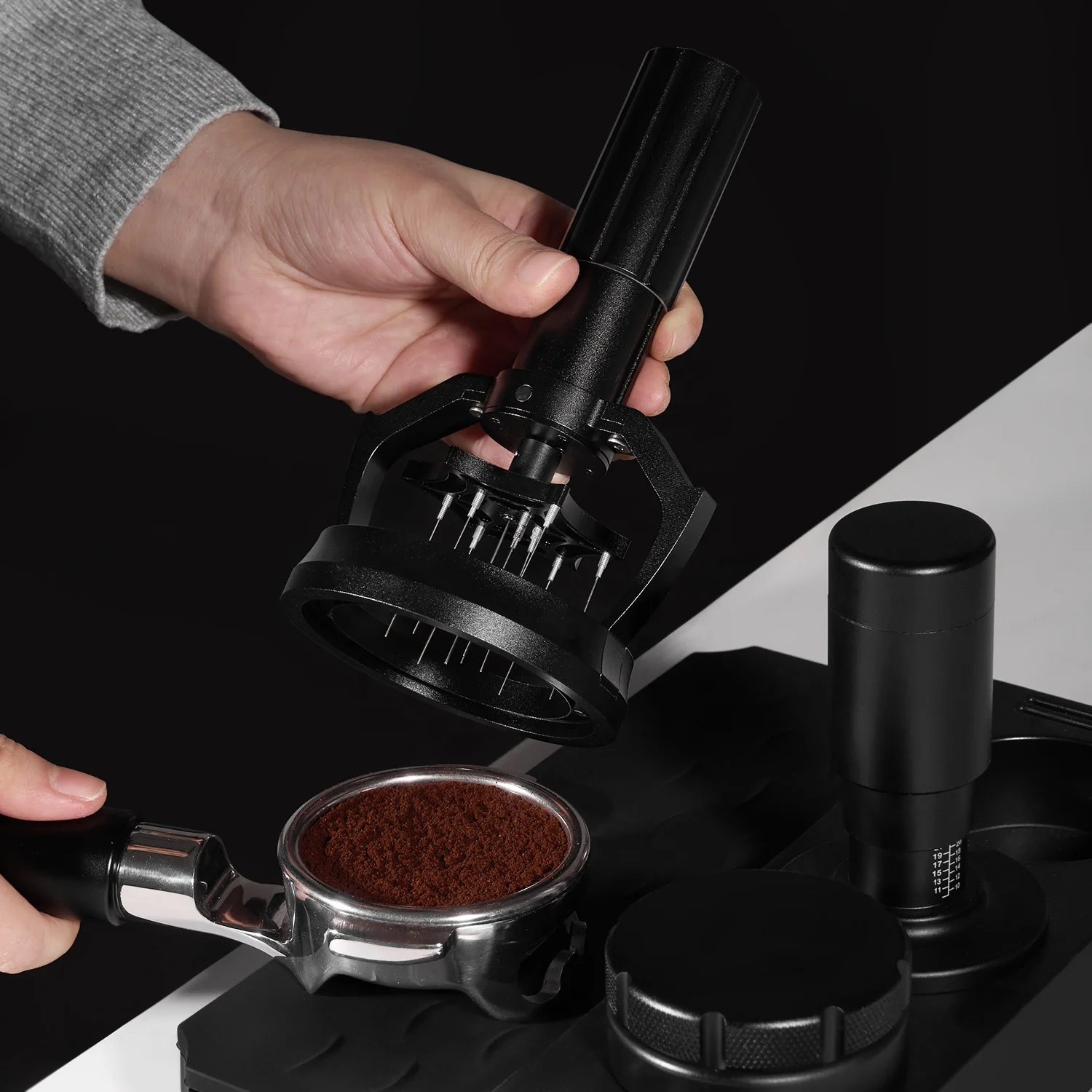 Automatic Rotation Electric Needle WDT Distribution Coffee Stirrer Coffee Wdt Tool Espresso Electric Power Wdt Tool