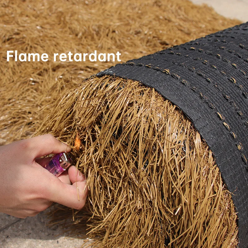 Flame Retardant Anti-UV Synthetic Simulation Thatch Fireproof Proof and Rain Synthetic Thatch Roof for Roof Thatched Umbrella