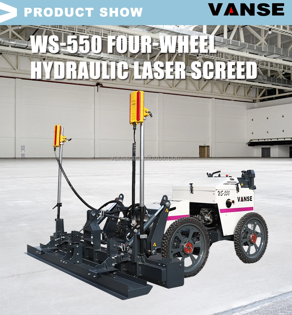 Vanse Ws-550 Laser Screed Concrete Floors Machine Concrete Laser Screed ...