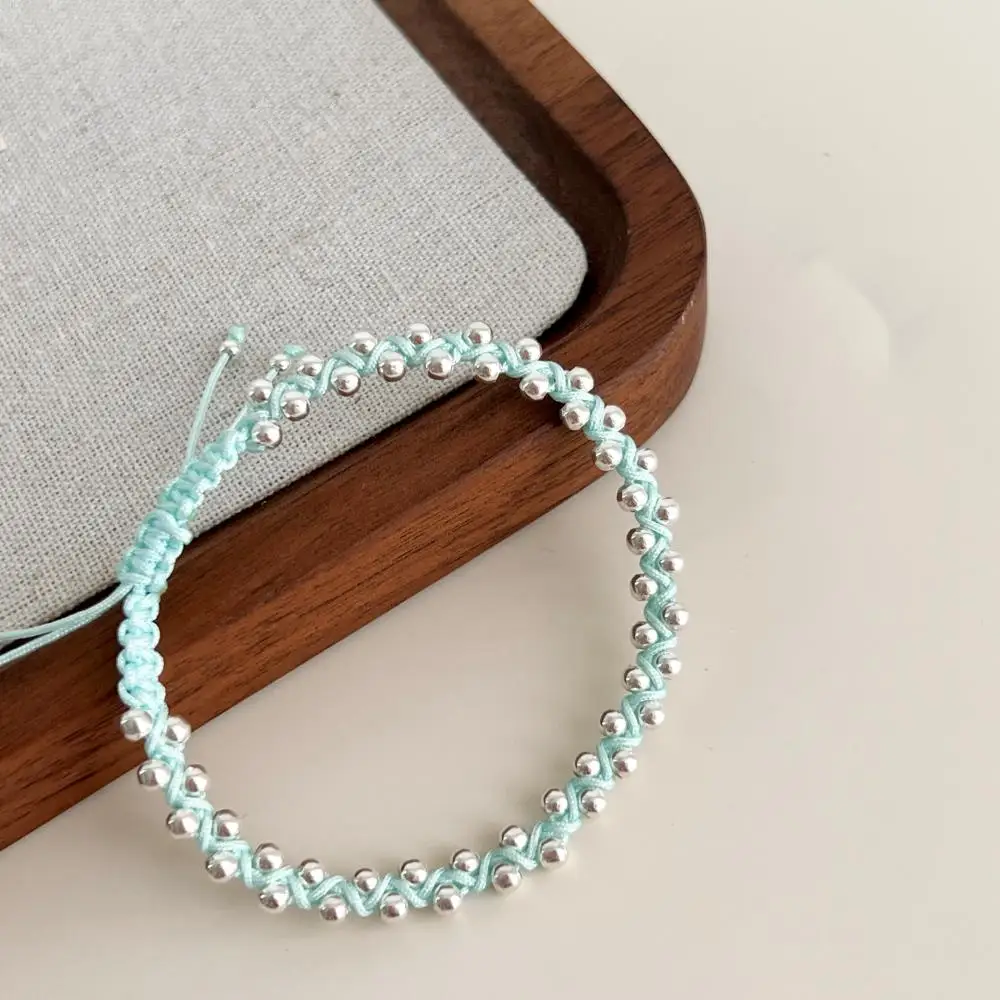 KAKODIY new rope chain adjustable 925 sterling silver jewelry bead bracelet suitable for women detail 1
