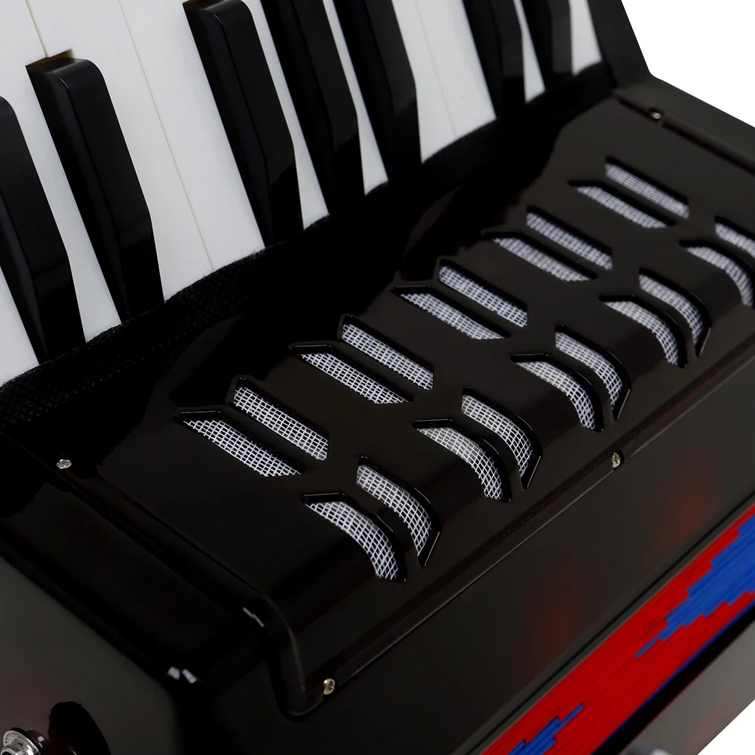 Fisarmonica Giocattolo 17 Tasti Per Bambini - Con Cinturino In Pelle, Ideale Per Principianti, Materiali Resistanti - Foto 4
